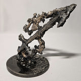 Sculpture de Philippe Buil représentant le signe astrologique du Sagittaire en dentelle de métal. Symbole de la  soif de découverte et l'optimisme du signe du Sagittaire.