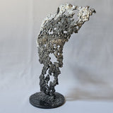 Pavarti Canada - Sculpture torse masculin dentelle métal acier et chrome