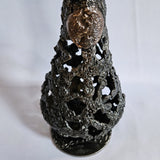Bouteille Champagne Prince 17-24 - Sculpture dentelle métal acier et bronze