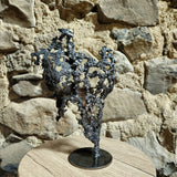Pavarti Silence- Woman body sculpture lace metal steel bronze