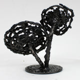 Fleur 39-23 - Sculpture fleur dentelle métal acier et bronze