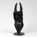 Masque Africain Mercredi 43-23- Sculpture metal série de 7 masques semainiers sénégal