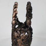 Masque Africain Dimanche 47-23- Sculpture metal série de 7 masques semainiers sénégal