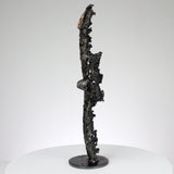 Idole CLXV - Sculpture métal corps bronze et acier - Buil