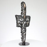 Idole CLXV - Sculpture métal corps bronze et acier - Buil
