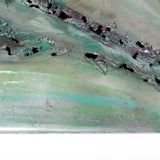Tableau orchidée  - Sculpture murale tableau acier et encres - Buil