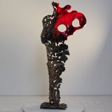Pavarti Poppy - Sculpture corps de femme en dentelle Bronze, Acier et verre - Buil