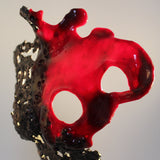 Pavarti Poppy - Sculpture corps de femme en dentelle Bronze, Acier et verre - Buil