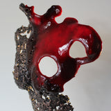 Pavarti Poppy - Sculpture corps de femme en dentelle Bronze, Acier et verre - Buil