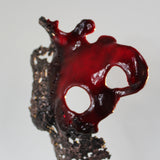 Pavarti Poppy - Sculpture corps de femme en dentelle Bronze, Acier et verre - Buil