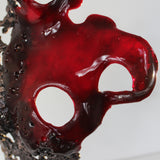 Pavarti Poppy - Sculpture corps de femme en dentelle Bronze, Acier et verre - Buil