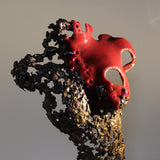 Pavarti Poppy - Sculpture corps de femme en dentelle Bronze, Acier et verre - Buil