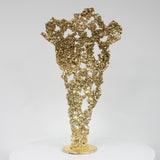 Pavarti Sublime - Sculpture corps femme dentelle metal et feuilles or 24 carats