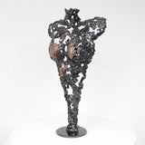 Pavarti Impromptue - Sculpture corps femme dentelle métal acier bronze