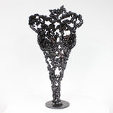 Pavarti Impromptue - Sculpture corps femme dentelle métal acier bronze
