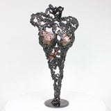 Pavarti Impromptue - Sculpture corps femme dentelle métal acier bronze