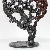 Pavarti Steppe - Sculpture corps feminin dentelle metal et patine terre