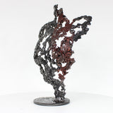 Pavarti Steppe - Sculpture corps feminin dentelle metal et patine terre