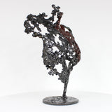 Pavarti Steppe - Sculpture corps feminin dentelle metal et patine terre