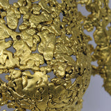 Belisama Golden Dawn - Sculpture buste femme dentelle bronze et Or - Buil
