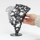 Pavarti Surfeur - Sculpture corps masculin dentelle metal et chrome