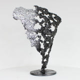 Pavarti Surfeur - Sculpture corps masculin dentelle metal et chrome