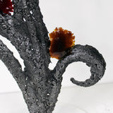Armories - sculpture fleur en dentelle acier et verre - Buil