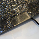 Flame floor lamp - Steel lace and gold leaf flame lamp