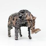 Rhinoceros 8-22 - Sculpture animal Rhinocéros en dentelle acier et bronze