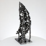 Trait de lumière 83-21 - Sculpture abstraite métal dentelle acier - Buil