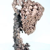 Montagne Yogi 89-22 - Sculpture dos en bronze sur dentelle acier et bronze
