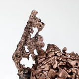 Montagne Yogi 89-22 - Sculpture dos en bronze sur dentelle acier et bronze
