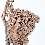 Montagne Yogi 89-22 - Sculpture dos en bronze sur dentelle acier et bronze