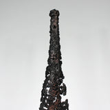 BOUTEILLE POIRE – Sculpture bouteille eau de vie métal en dentelle acier et cuivre - Buil