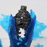 Bombe spray Bleu Mer - Sculpture pop art bombe spray en acier et verre - Buil