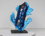 Bombe spray Bleu Mer - Sculpture pop art bombe spray en acier et verre - Buil