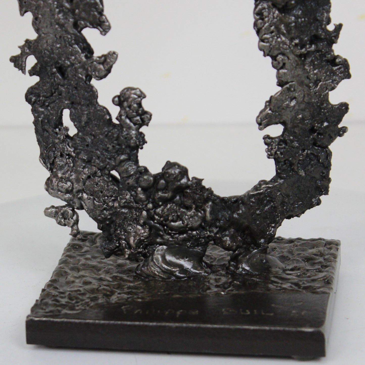 Pavarti Barong - Sculpture torse métal homme en dentelle acier - Buil