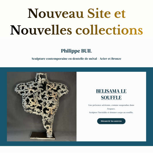 Article de blog sur le nouveau site et les nouvelles collections du site sculpture-buil.com