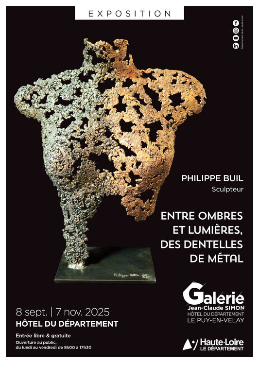 Exposition "Entre Ombres et Lumières, des dentelles de métal" Galerie Jean-Claude Simon - Le Puy en Velay