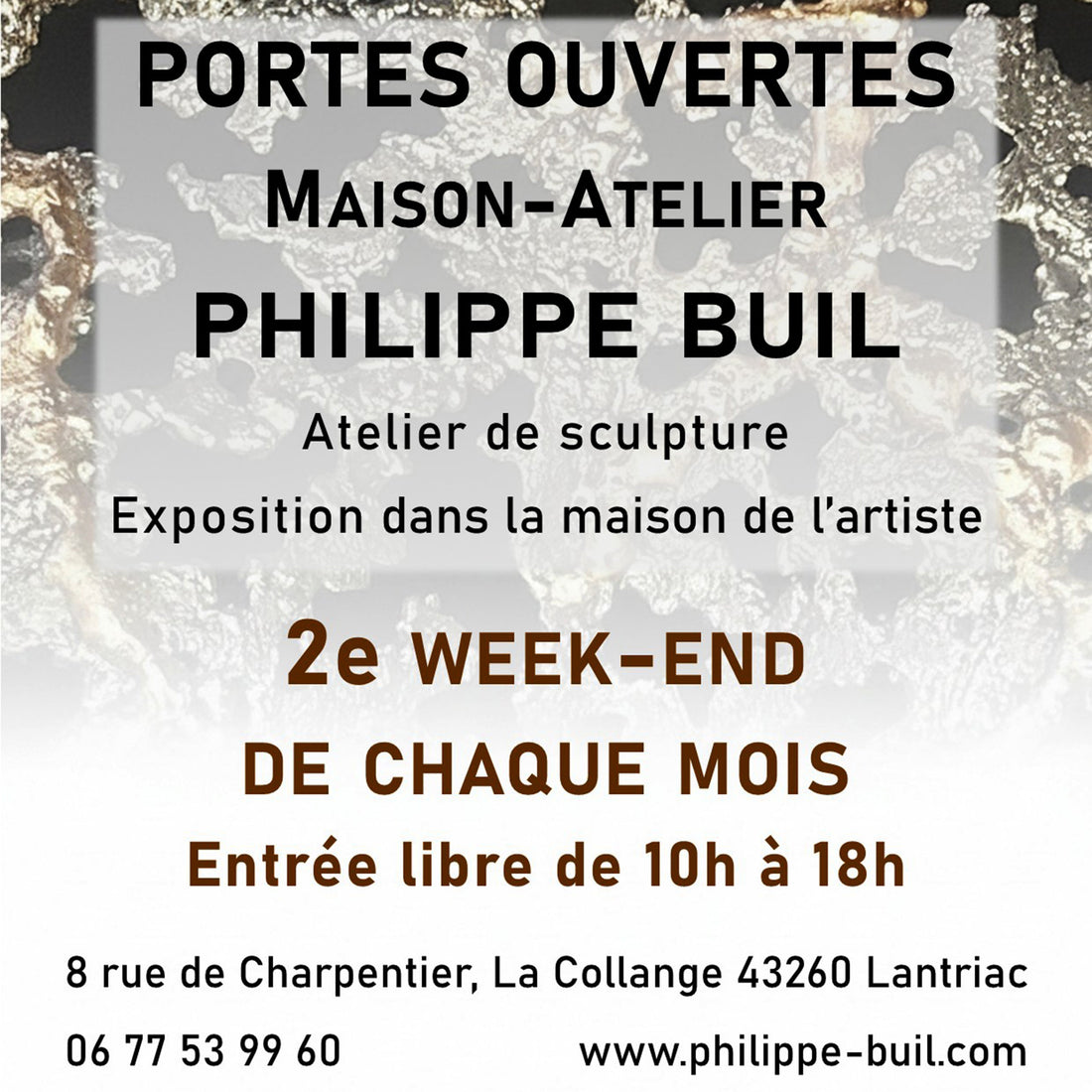 Portes ouvertes Maison-Atelier Philippe Buil Sculpteur