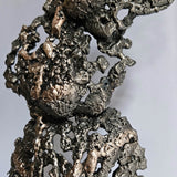 Coquilles Saint Jacques 10-24 - Sculpture 3 coquilles en dentelle bronze et acier