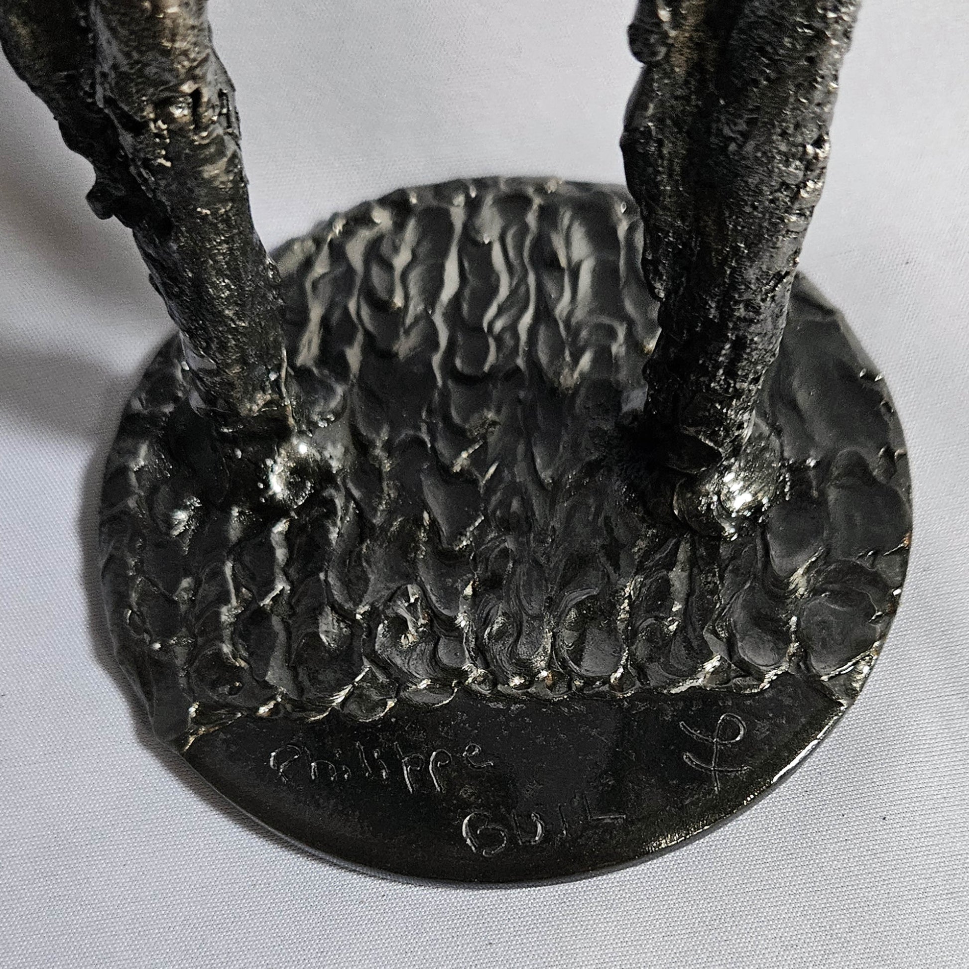 Duo de muses 12-24 - Sculpture femmes métal Bronze et Acier