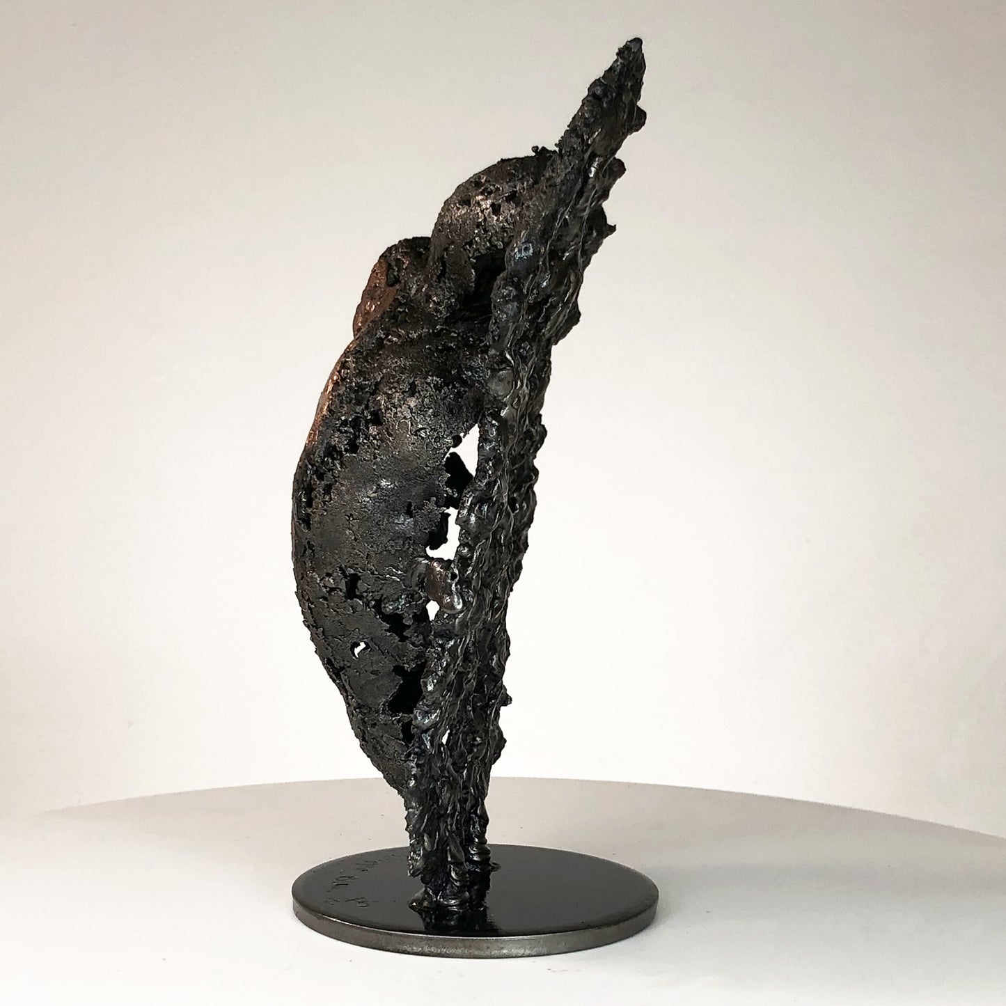 La montagne yogi 120-21 - Sculpture dos homme dentelle métal bronze acier