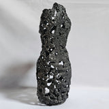 Pavarti Cantatrice - Sculpture corps femme dentelle metal acier bronze