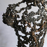 Pavarti Retrouvailles - Sculpture corps masculin dentelle metal acier bronze