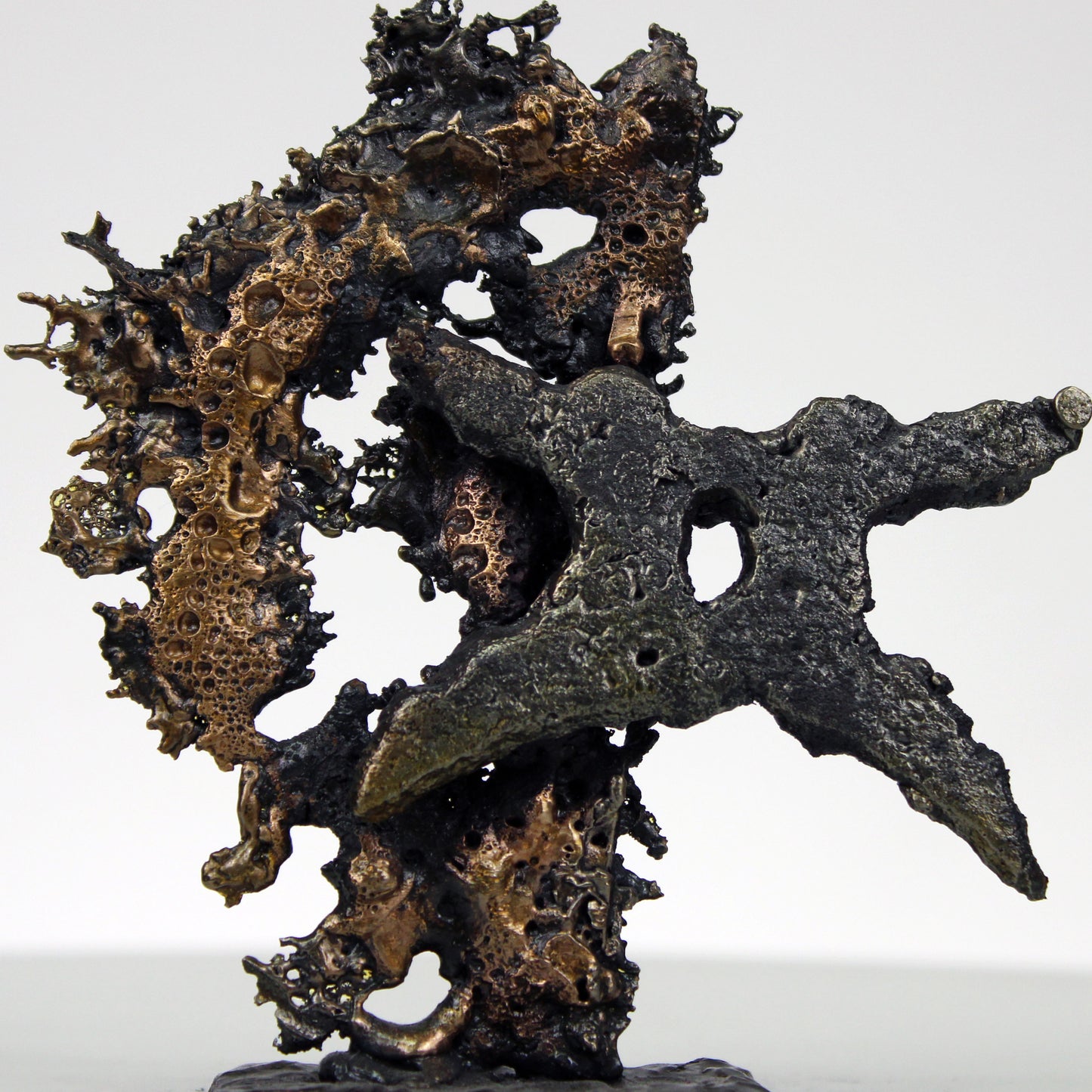 Gémeaux 18-3 - Signe du zodiaque astrologie - Sculpture dentelle metal bronze acier