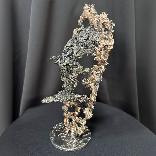 Sculpture rhinocéros contemporaine en acier et bronze par Philippe Buil