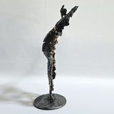 Pavarti Dansante - Sculpture corps femme dentelle metal acier bronze