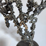 Pavarti Silence- Woman body sculpture lace metal steel bronze