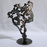 Pavarti Avis - Sculpture corps femme dentelle metal acier bronze